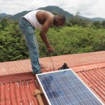 Osman monterer solcellpanel for SLCBO